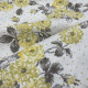 7317-3 黃花混紡亞麻棉印花/自然質樸棉麻布料/幅寬150cm