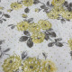 7317-3 黃花混紡亞麻棉印花/自然質樸棉麻布料/幅寬150cm