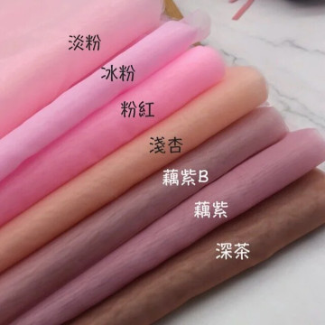 204038 素色歐根紗/高透明度有骨感/婚紗禮服頭紗/寬150