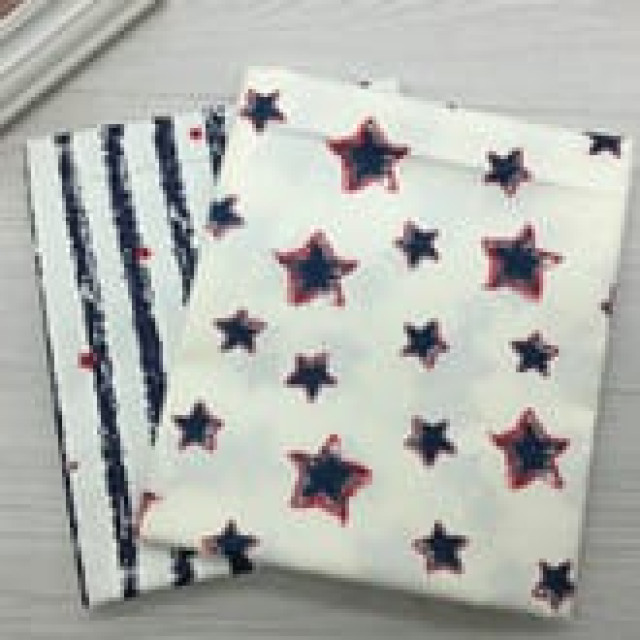 5056 蠟筆星星/純棉斜紋布料/床品服飾/寬160