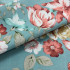 5359-5 藍色大花純棉斜紋印花棉布/幅寬160cm