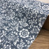 5359-8 藍底白花純棉斜紋印花棉布/柔軟細膩/幅寬160cm