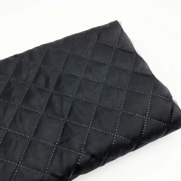 5786 黑色絎棉鋪棉/大衣背包內襯等/幅寬150cm