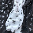 5803 黑白星星圓點十字印花雪紡布料/輕薄飄逸/幅寬145cm
