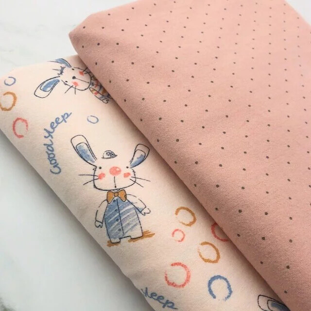 5989 印花純棉絨布/秋冬溫暖磨絨/幅寬150cm
