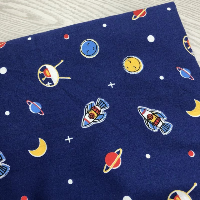 6023 星球純棉斜紋印花棉布/幅寬160cm