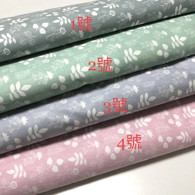 6024 小樹葉純棉斜紋印花棉布/幅寬160cm