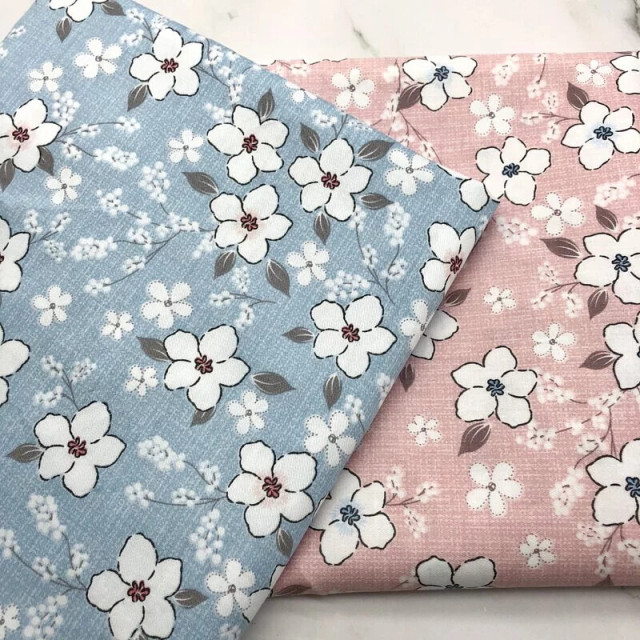 6031 雪梅純棉斜紋印花棉布/幅寬160cm