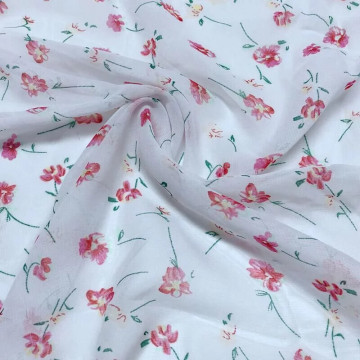 7018 小碎花薄透雪紡/單層透/幅寬150cm