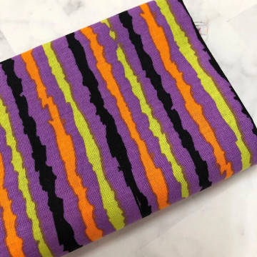 7027 紫彩條紋外貿平紋印花棉布/幅寬110cm