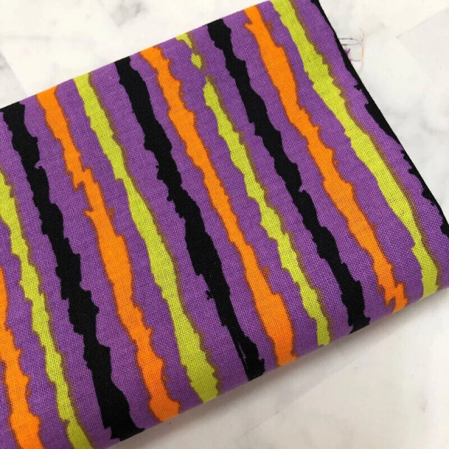 7027 紫彩條紋外貿平紋印花棉布/幅寬110cm