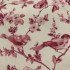 7063 白底紅鳥純棉印花厚帆布/幅寬148cm