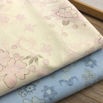 7137 虛線印花薄棉布細膩柔軟/適合製作洋裝/幅寬138cm