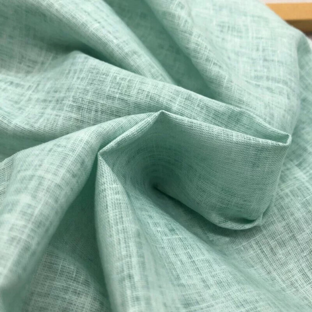 7191 水綠色苧麻棉/柔軟偏薄/寬幅135cm