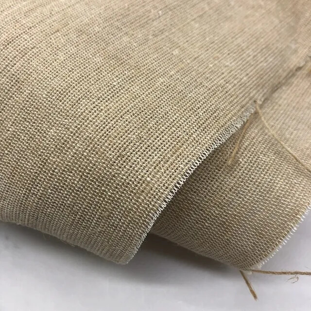 7295 黃麻線麻粗麻布/較厚重硬挺/幅寬150cm