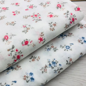 7311 小碎花雙層棉紗布料二重紗/寶寶衣物口水巾/幅寬145cm