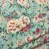 7324 綠底花朵12安印花棉帆布/厚實硬挺/幅寬145cm