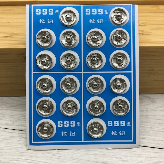 D63 金屬按扣手縫暗釦字母扣/20粒一組