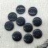D5 黑色二眼樹脂小縫扣/底扣/11mm/10粒一組