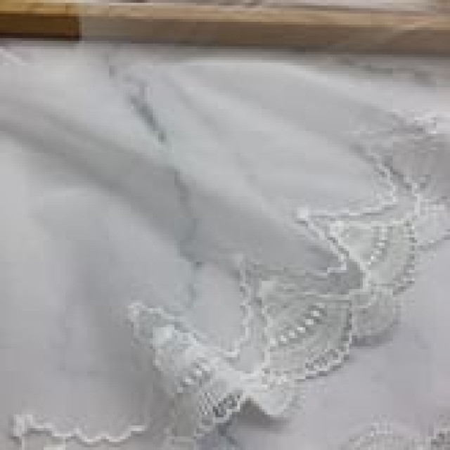 A041 網紗刺繡花邊裙邊底擺/寬21cm