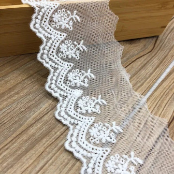A060 網紗刺繡蕾絲花邊/手作輔料/寬7cm