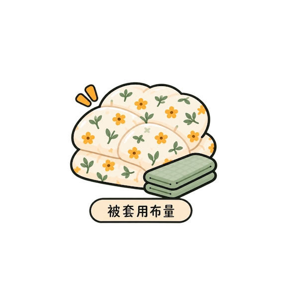 被套用布量