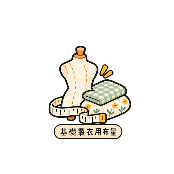 基礎製衣用布量